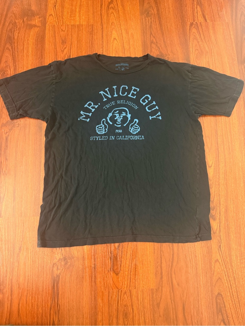 True Religion Men's 'Mr. Nice Guy' Black Graphic Tee